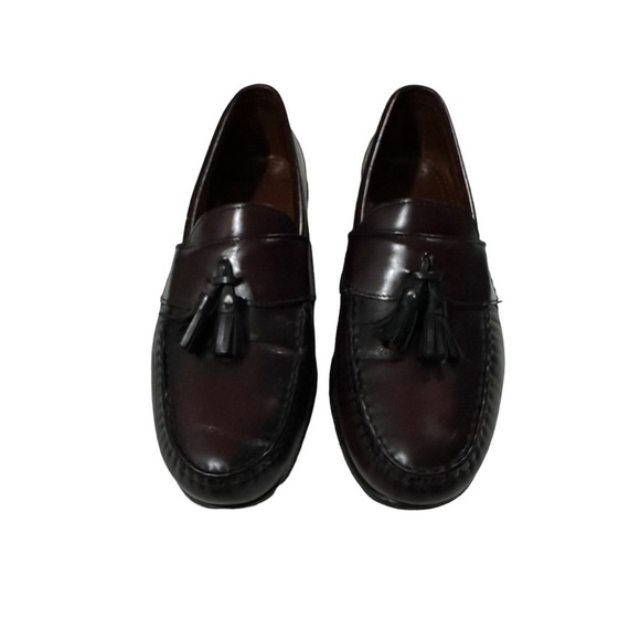 Allen Edmonds Stowe Mens Burgundy Leather Tassel Loafers Slip-On Shoes Size 11D main image 9